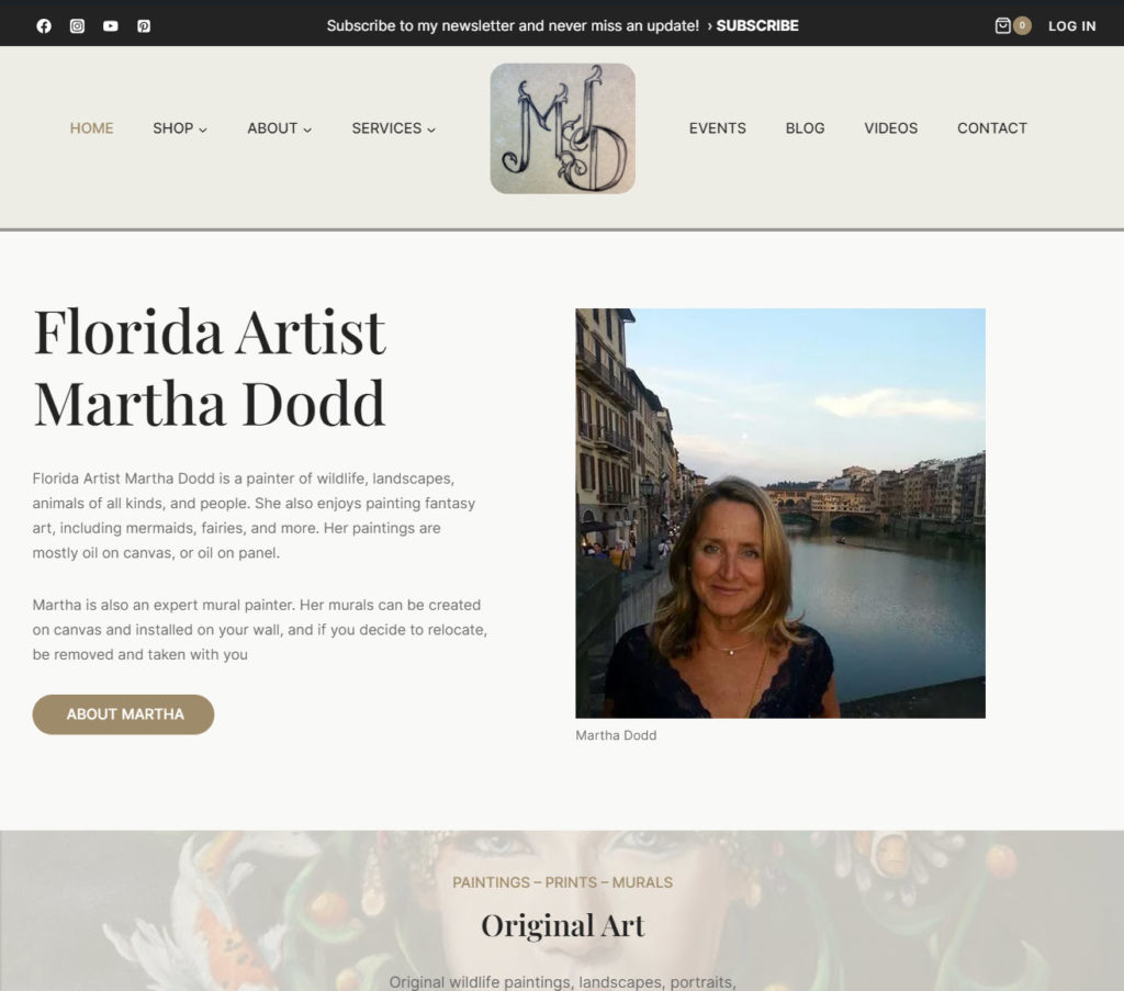 Artist – Martha J Dodd Website